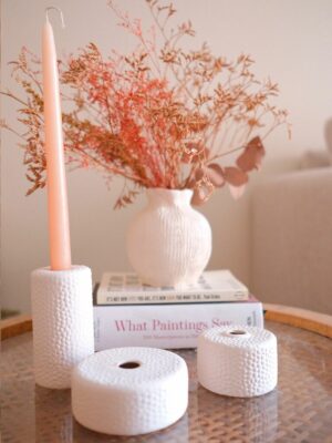 CANDELABRO X3 TEXTURADO